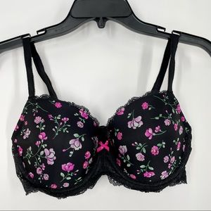 Victoria's Secret Victoria’s Secret Dream Angels Demi Bra black floral 34DD